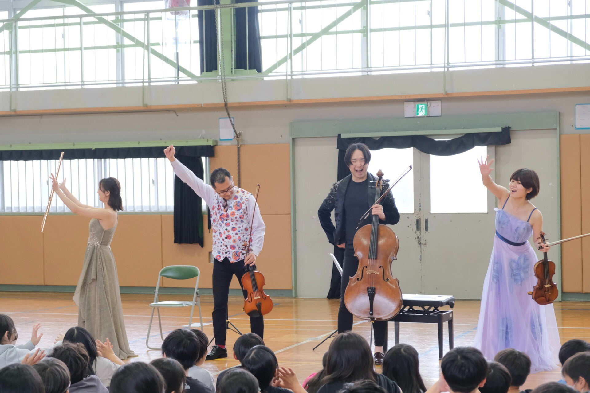 八王子市立陶鎔小学校でコンサート（東京都八王子市）