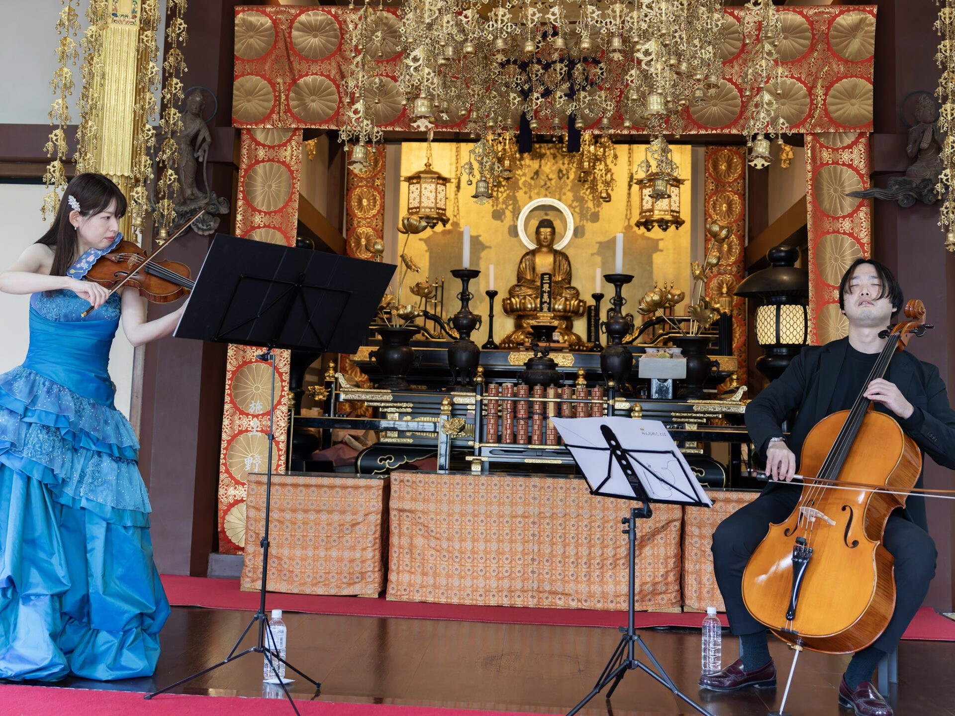＼開催レポート／お寺で楽しむヴァイオリンとチェロの二重奏（東京都墨田区）