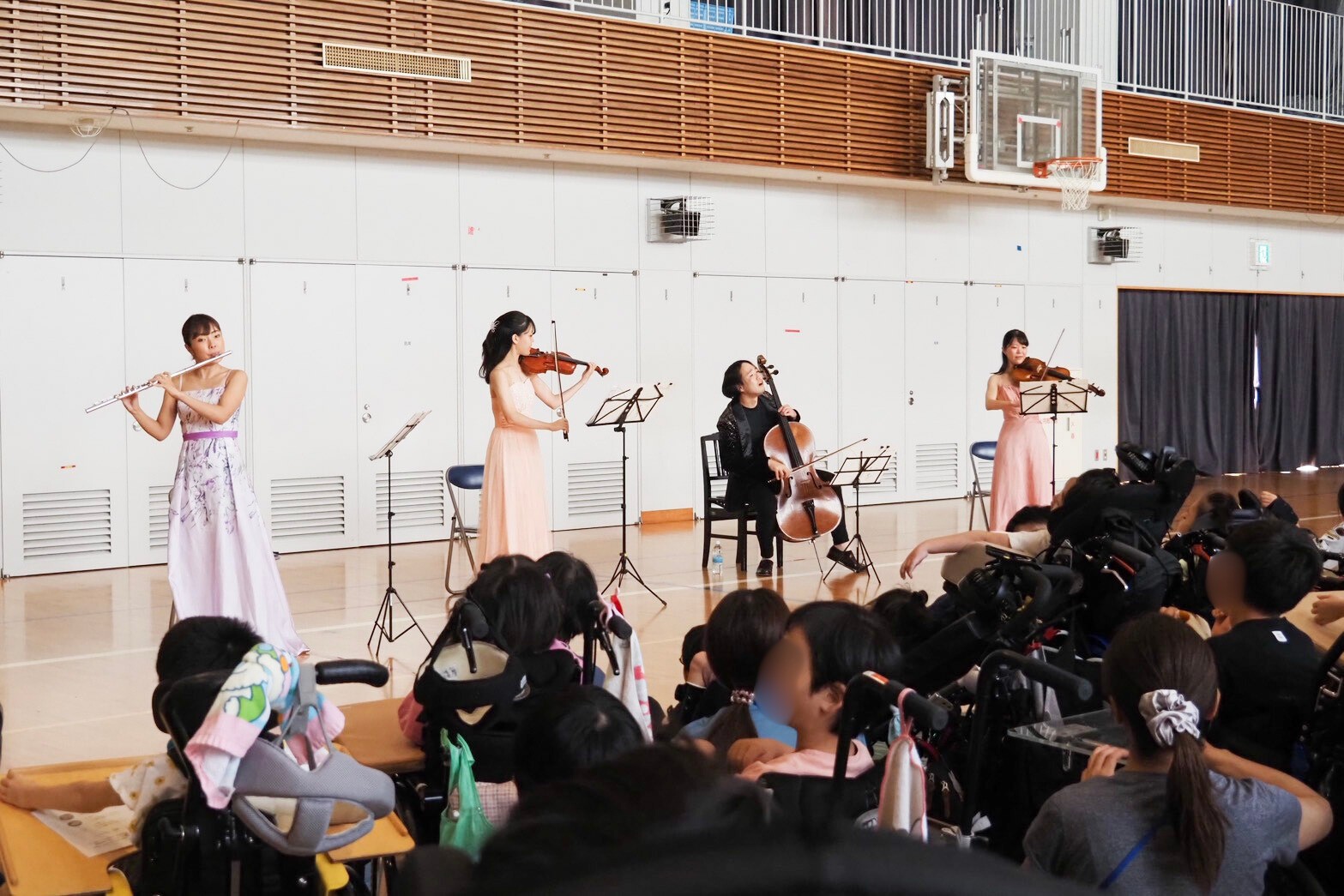 東京都立永福学園にコンサートをお届けしました（東京都杉並区）