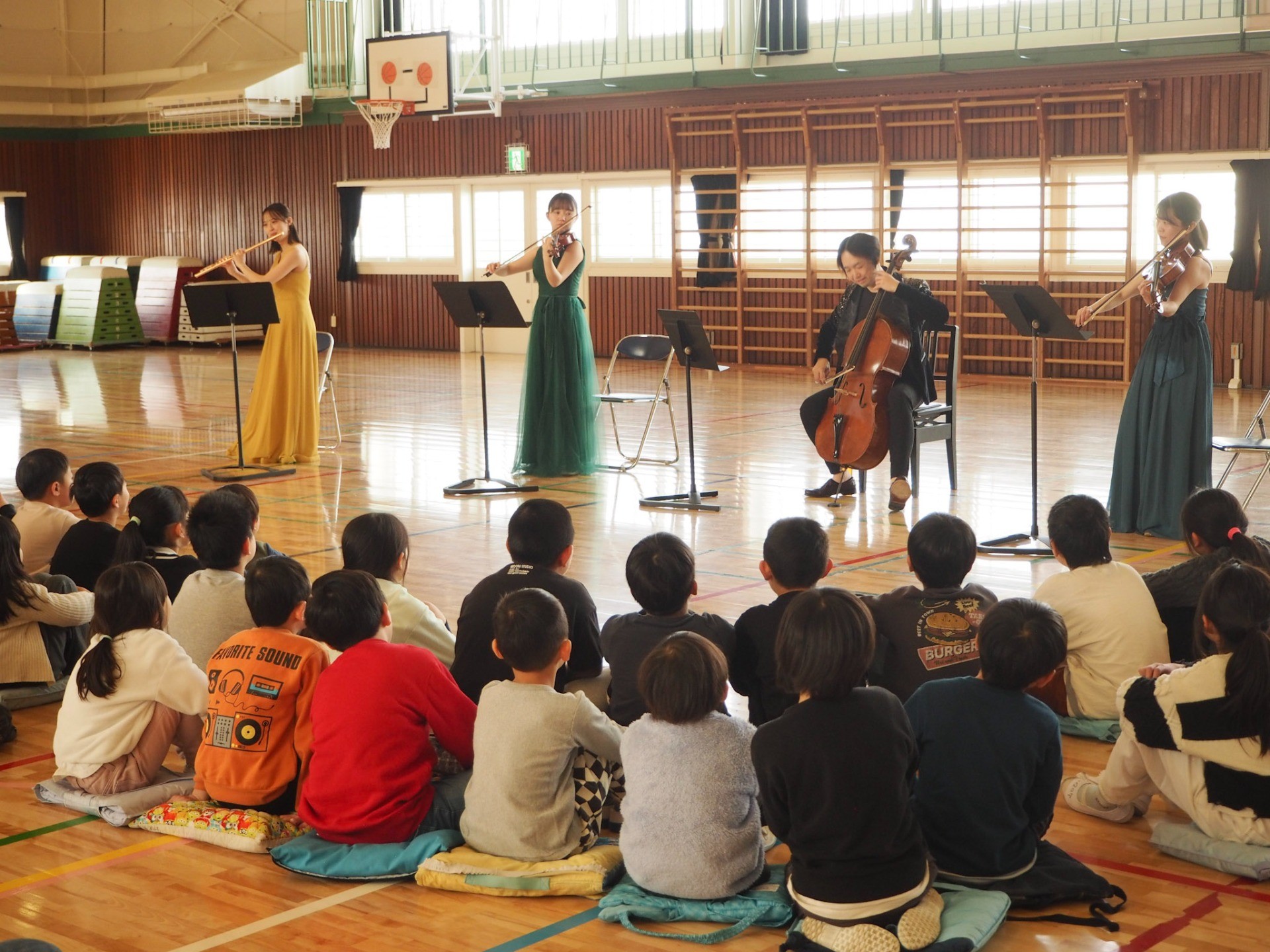 鎌ケ谷市立南部小学校でコンサートをお届けしました（千葉県鎌ケ谷市）