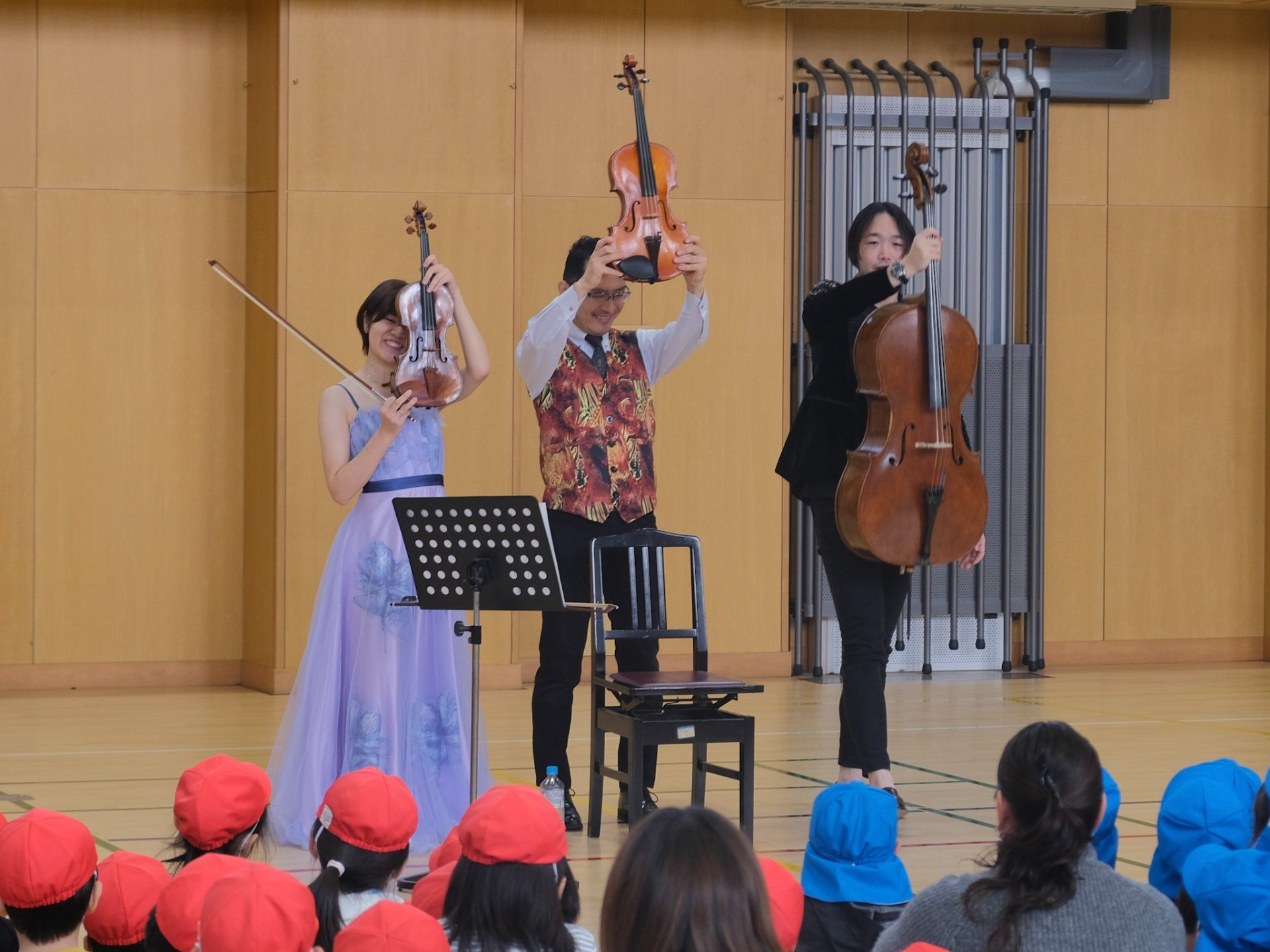 中野区立令和小学校で保育園合同コンサート（東京都中野区）