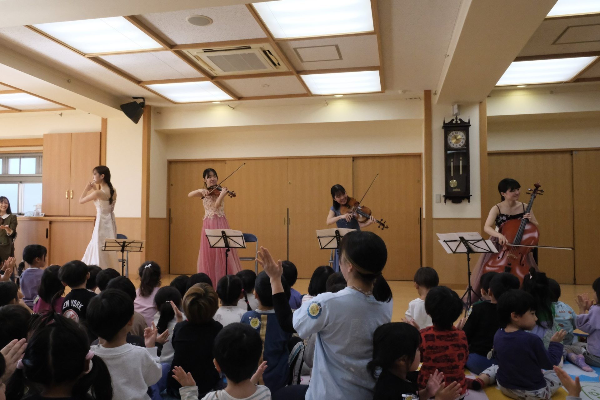 つぼみ保育園にコンサートをお届けしました（東京都江戸川区）