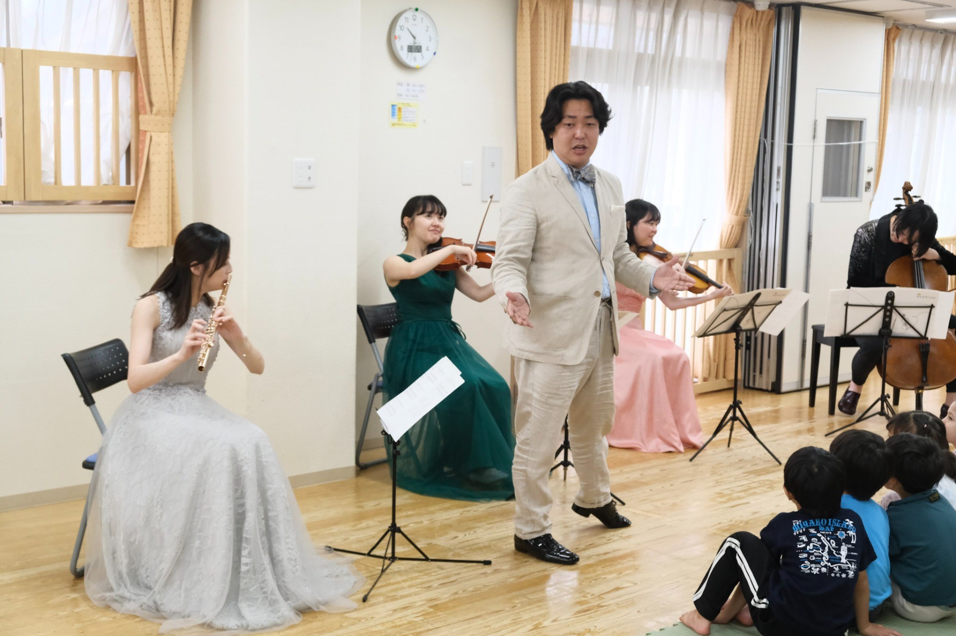 にじいろ保育園中野野方へコンサートをお届けしました（東京都中野区）