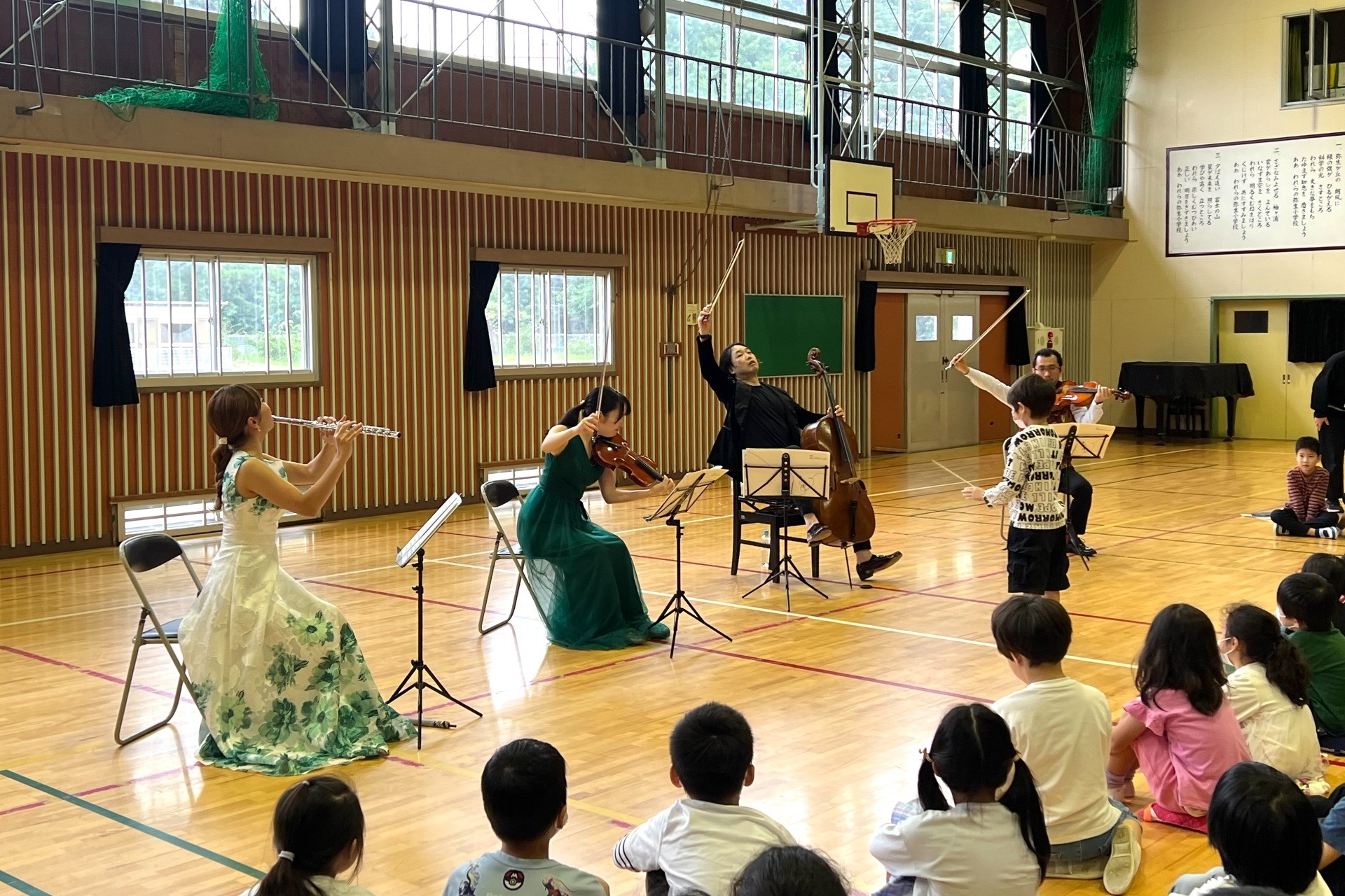 千葉市立弥生小学校でコンサートをお届けしました（千葉県千葉市）